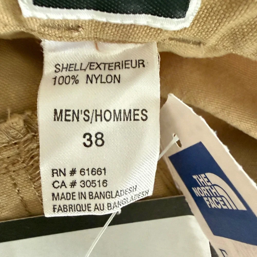 NWT Vintage North Face Tekware Yak Canvas Trekkers Pant 38 x 32 Rattan Deadstock